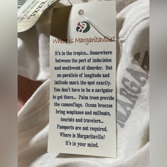 Margaritaville NWT Mens Short Sleeve White Short Sleeve T-Shirt. Size XXXL - Picture 6 of 8